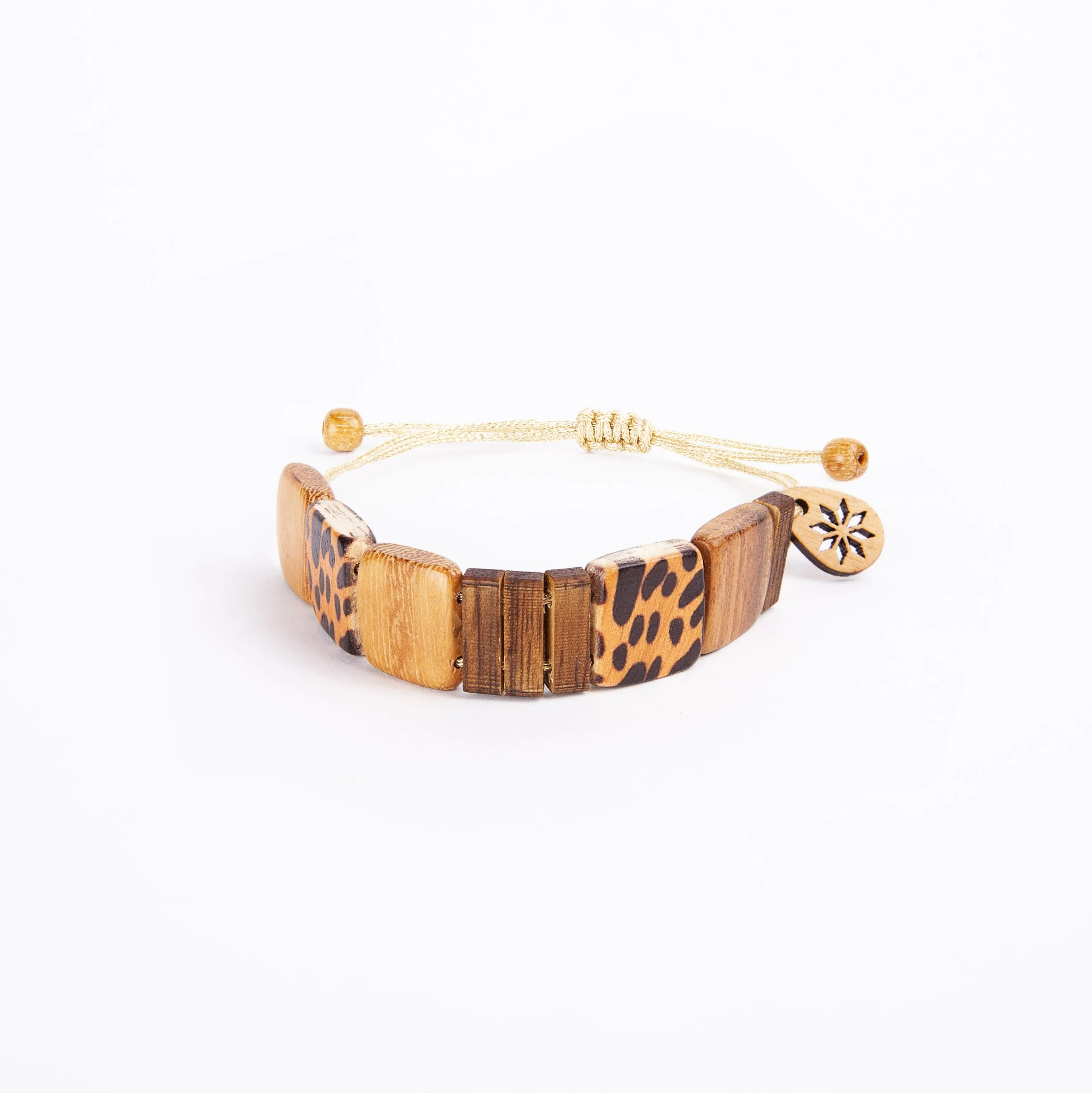 Happy Leopard Pebbles Bracelet.jpg