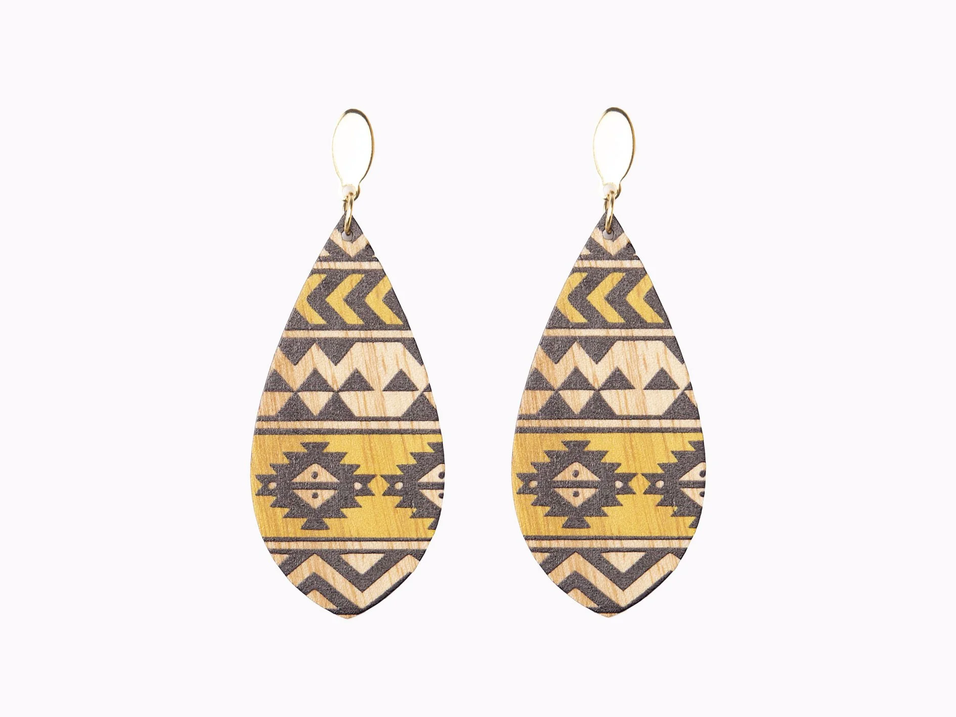 Modern Tribal Yellow Earrings v3.jpg