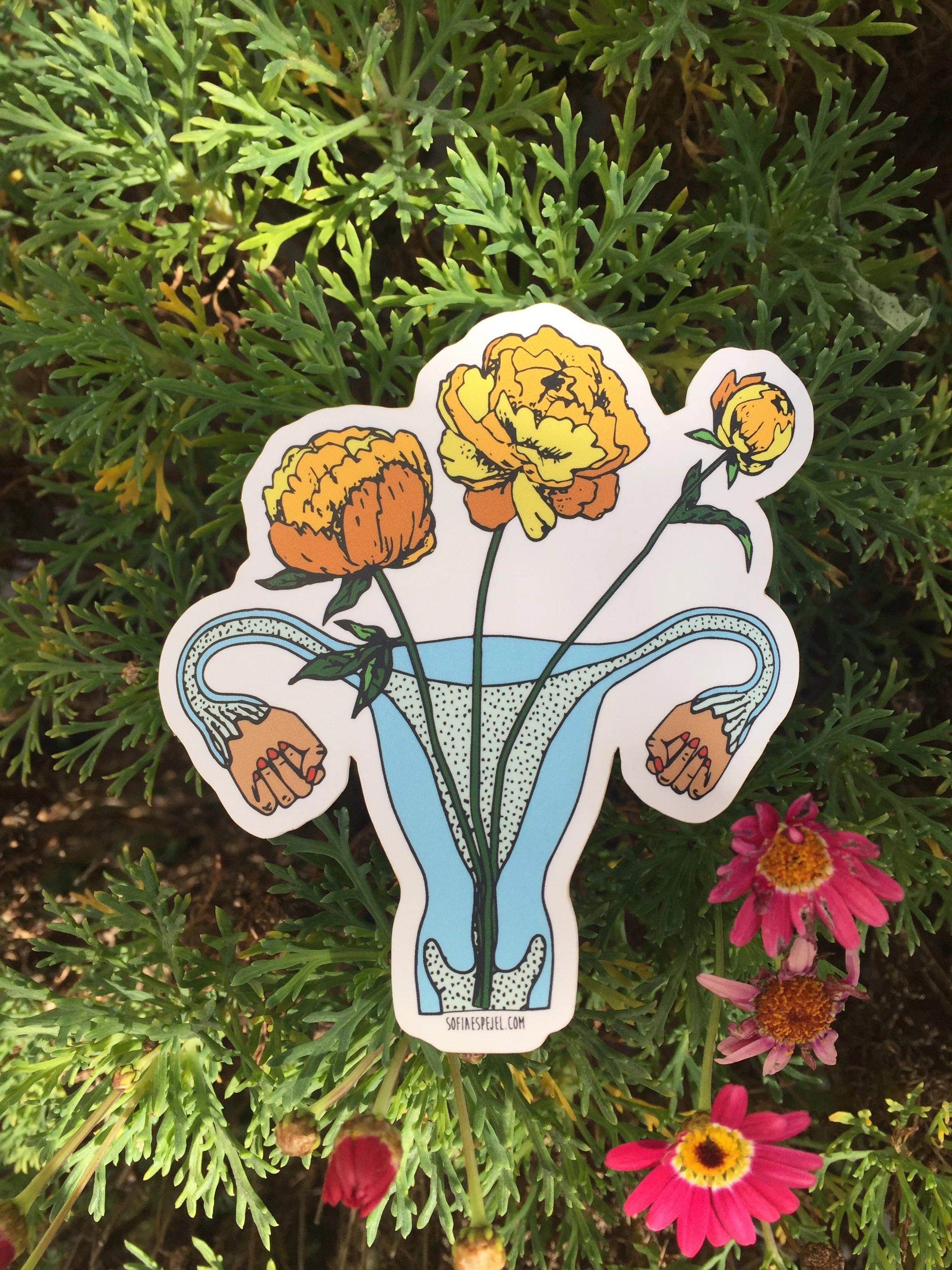 Blue Strength Sticker