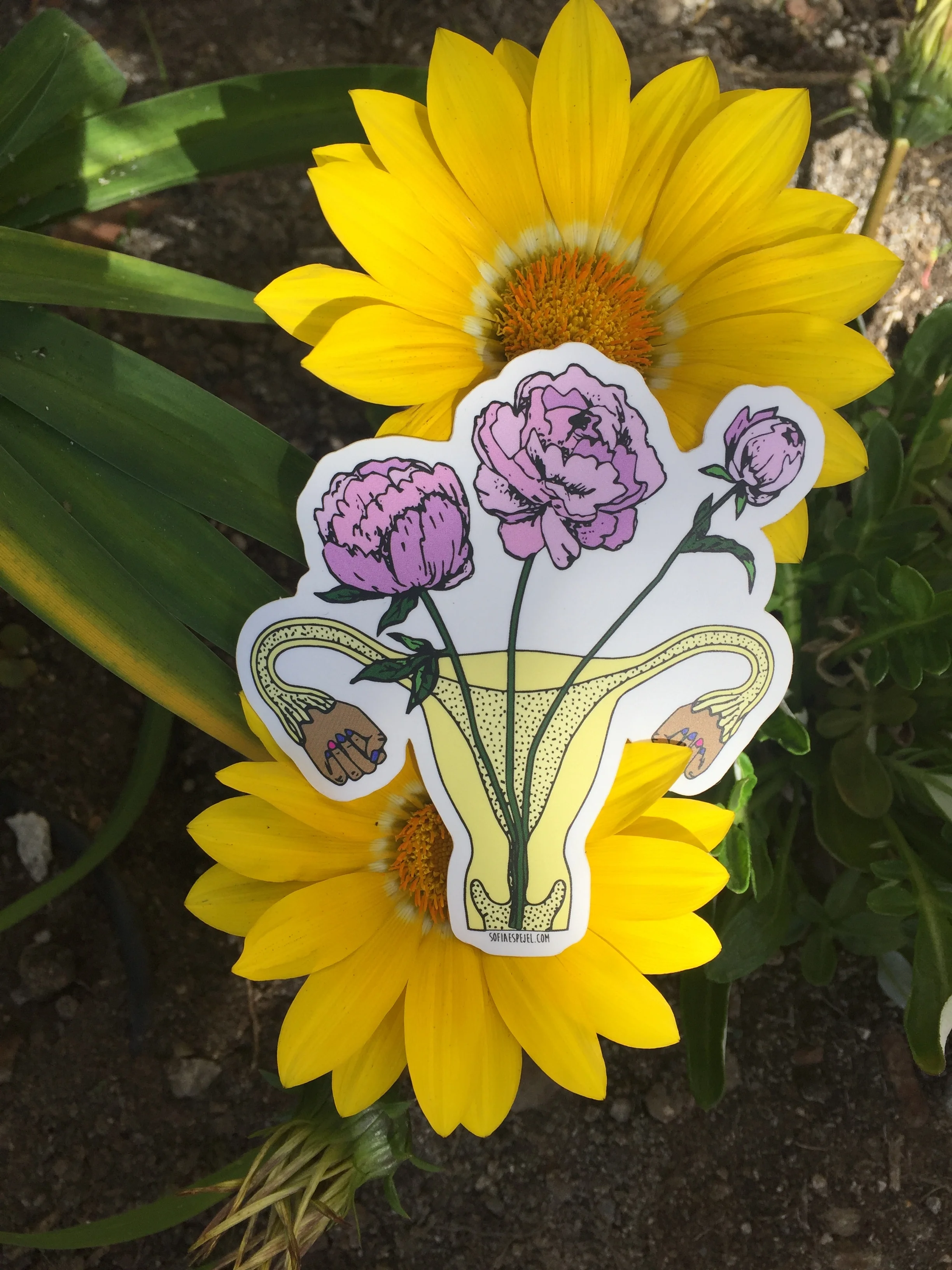 Yellow Strength Sticker