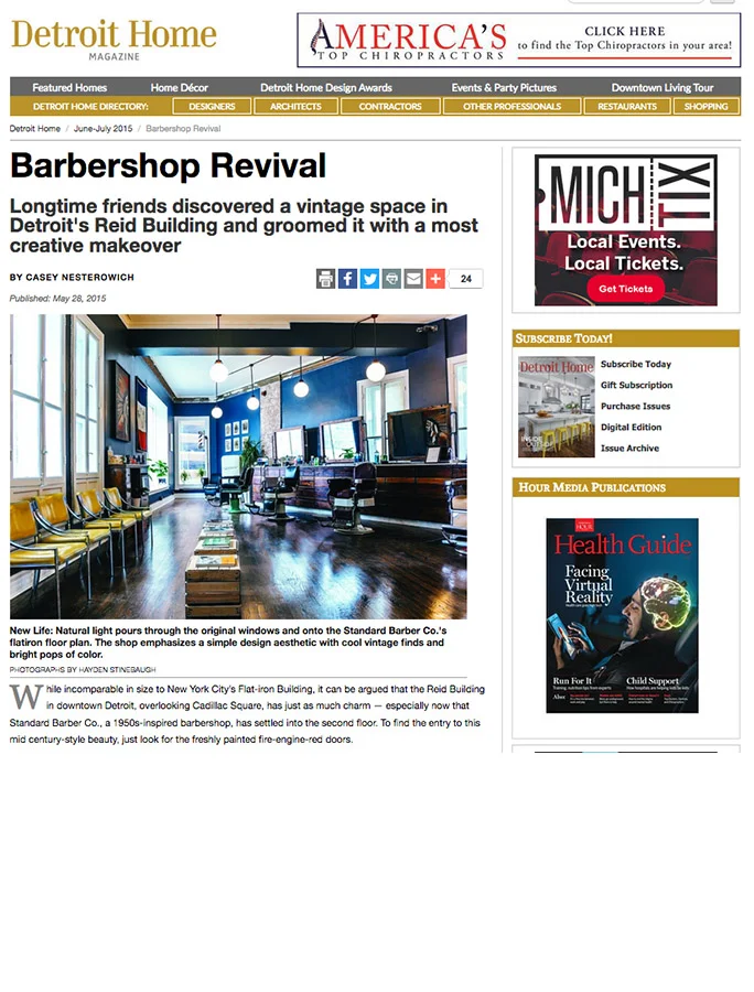 Architectural Renovation: Barbershop in Detroit