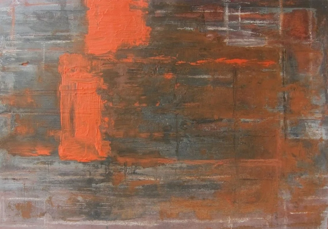 Between spaces, 2015 mixed media on paper, 16x11"