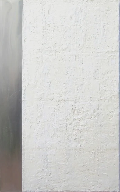 Before path, 2011 oil,metal, on canvas 31x20"