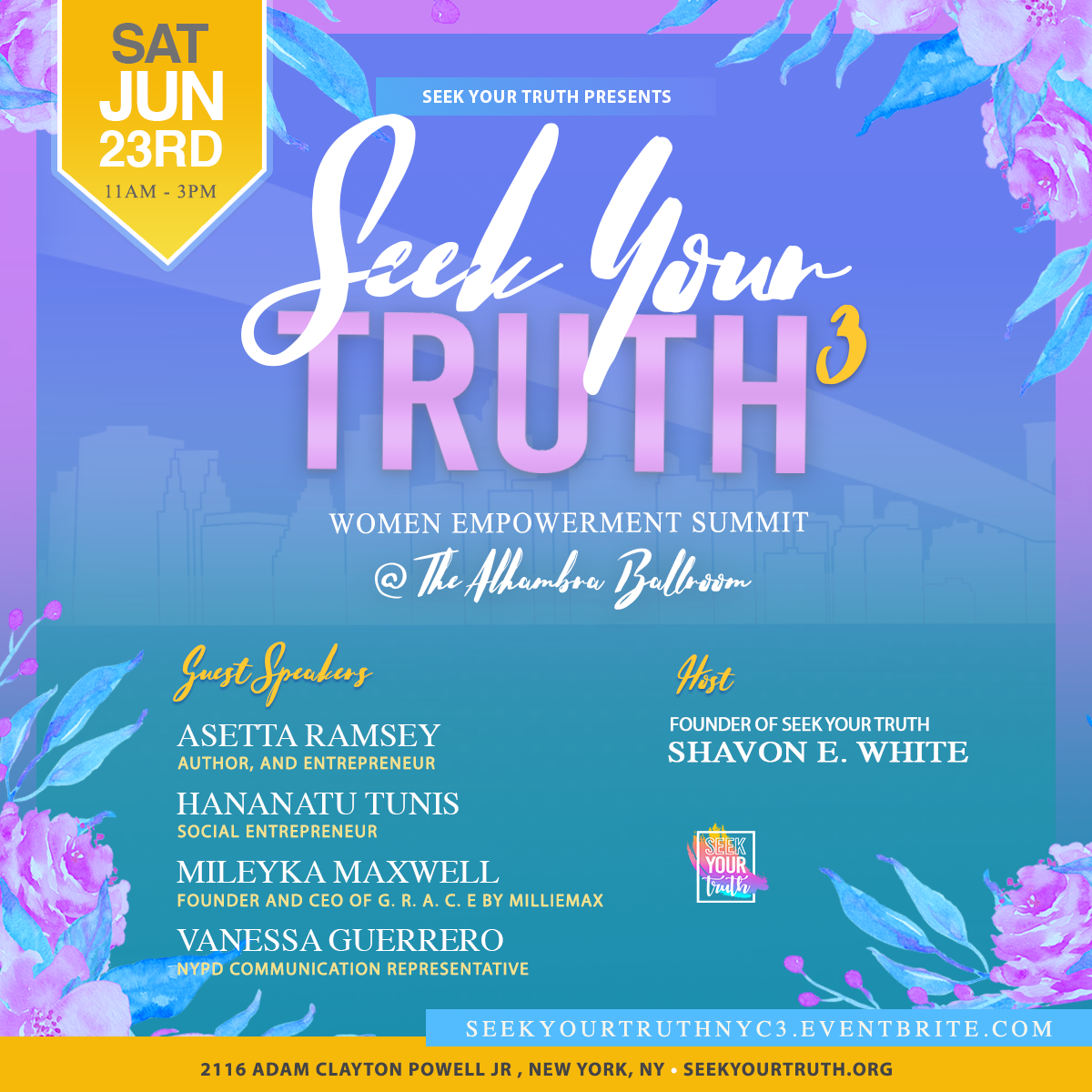 Seek Your Truth Women Empowerment Summit 2018