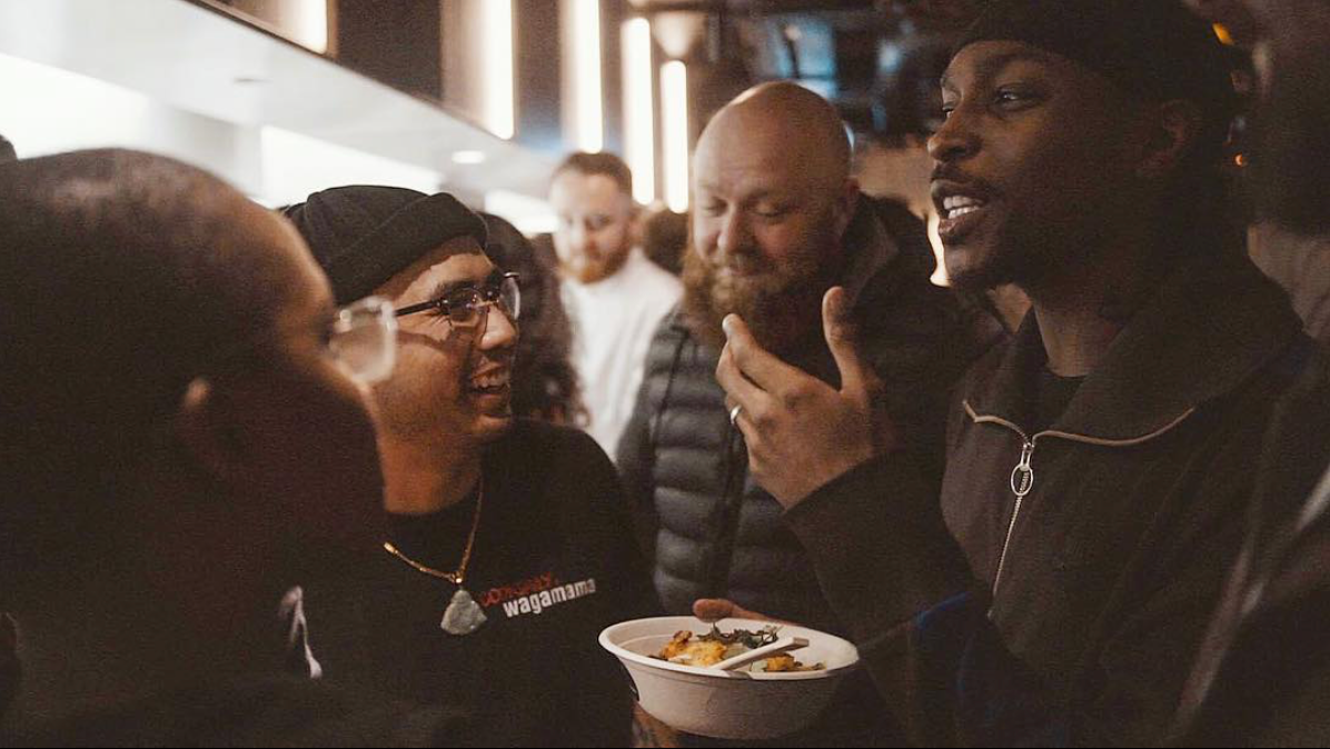 Photo: Instagram @kingcookdaily : "2014 Me & JME would make up our own vegan meals at wagamama by ordering a selection of sides 😆 Fast forward 2018 and i have my own Vegan bowl @wagamama_uk 🍜 and of course it’s BBK Approved 👌🏾"