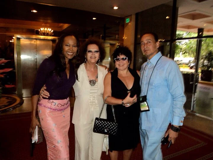 Lia Chapman, Claudia Cardinale, Lola Léon, Juan Fernández - Dominican Film Festival, Santo Domingo