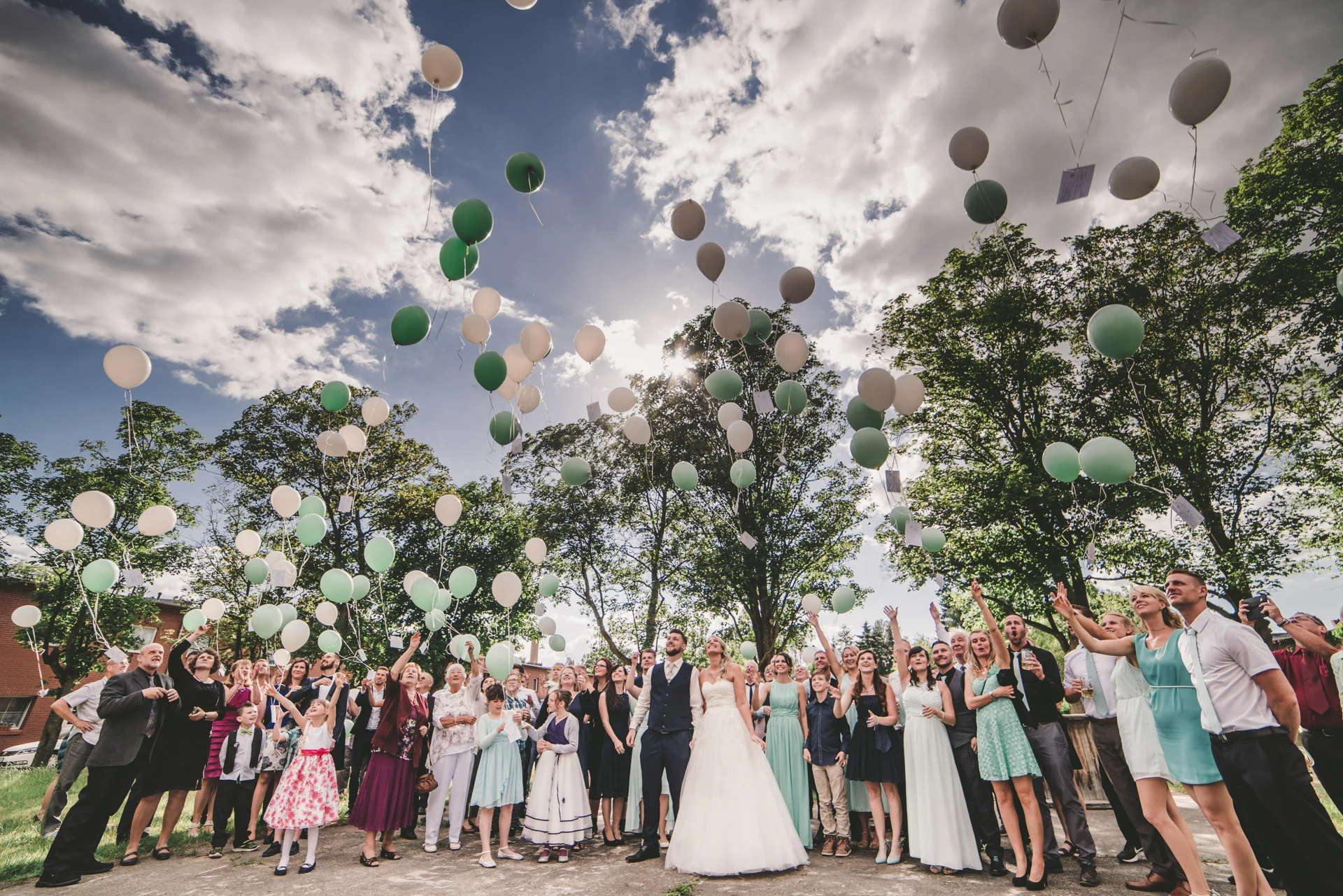 Hochzeit im warmen Sommer von Oranienburg