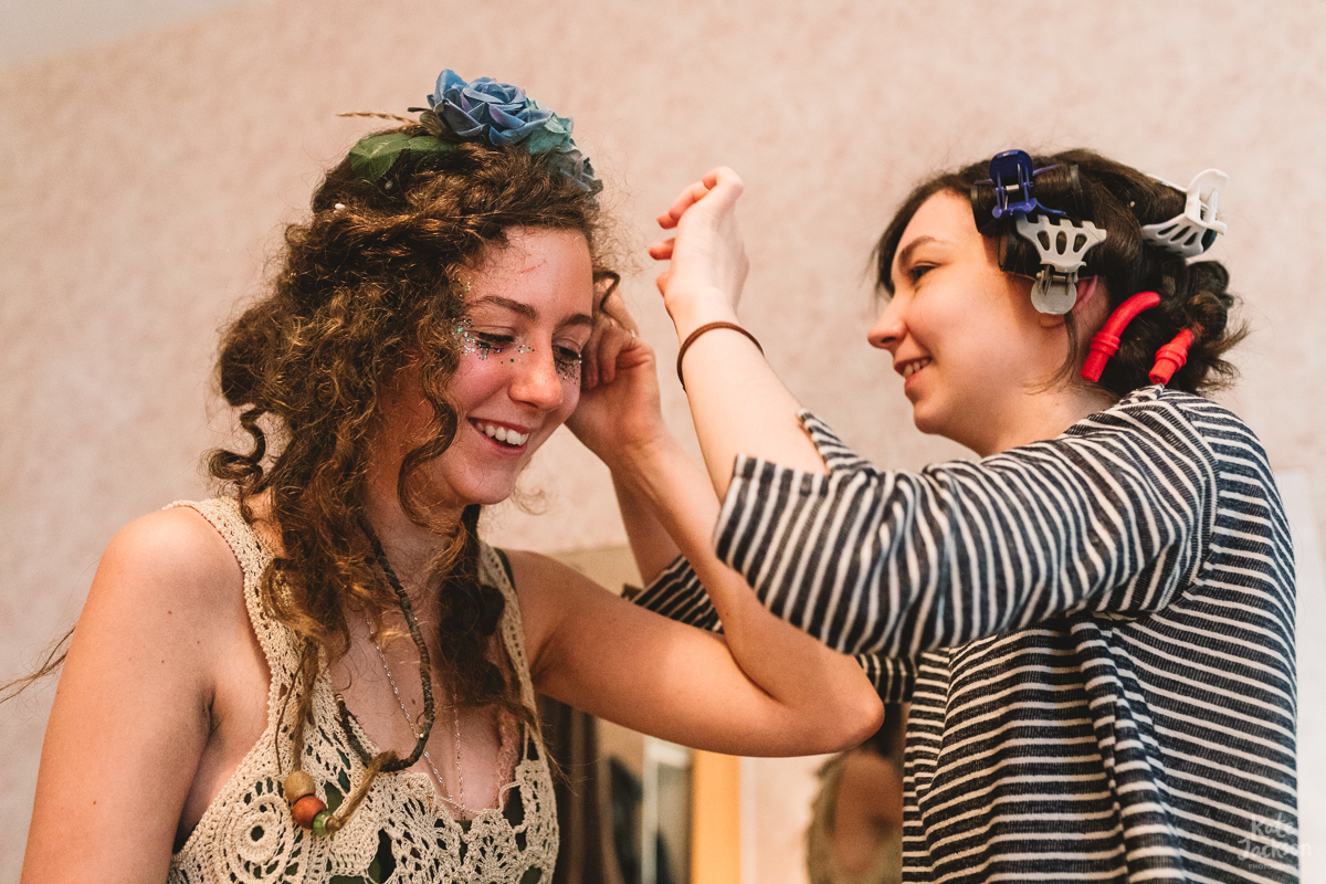 Fun DIY Festival Bride in Scotland Wedding Photography