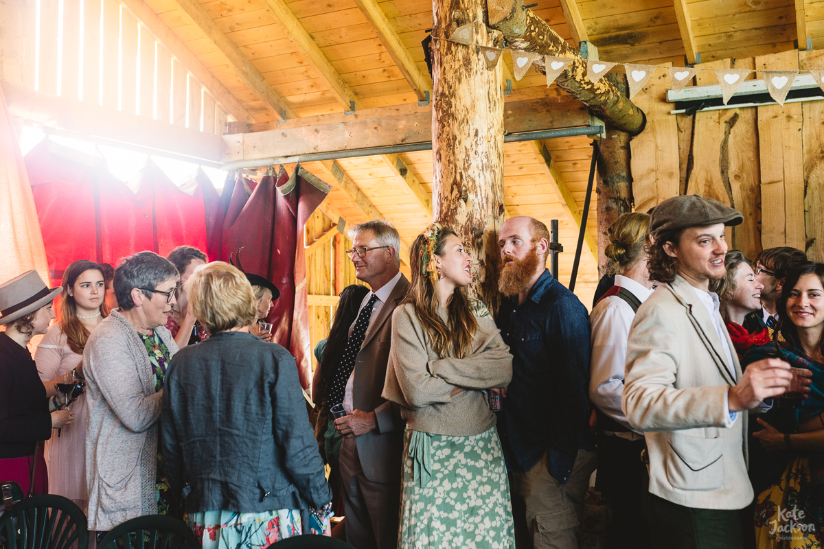 Wedding Guests at alternative ceremony at Knockengorroch in Scotland | Kate Jackson Photography