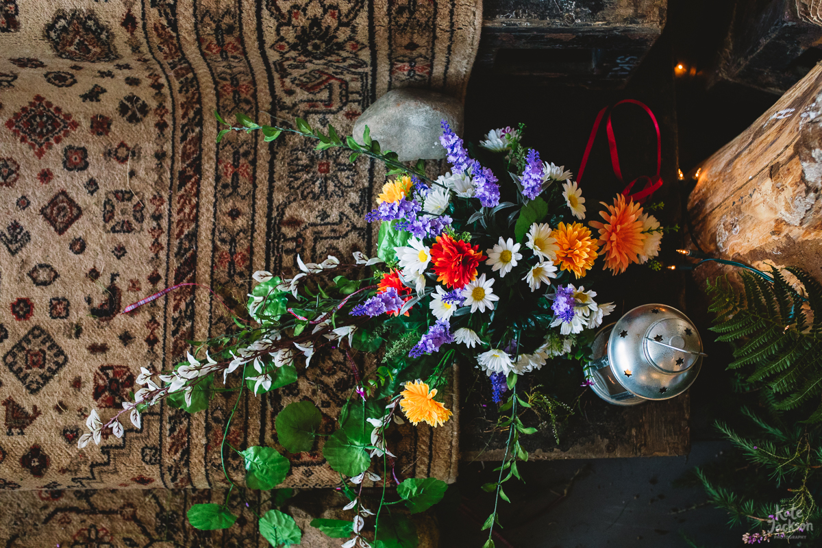 DIY Festival Wedding Decor at Knockengorroch, Quirky and Fun | Kate Jackson Photography