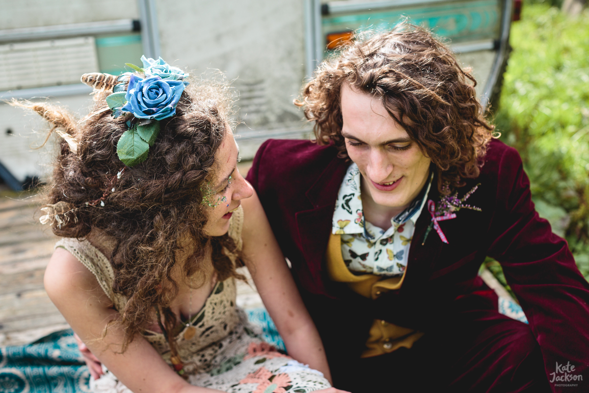 DIY Festival Wedding Alternative Attire Ideas | Kate Jackson Photography