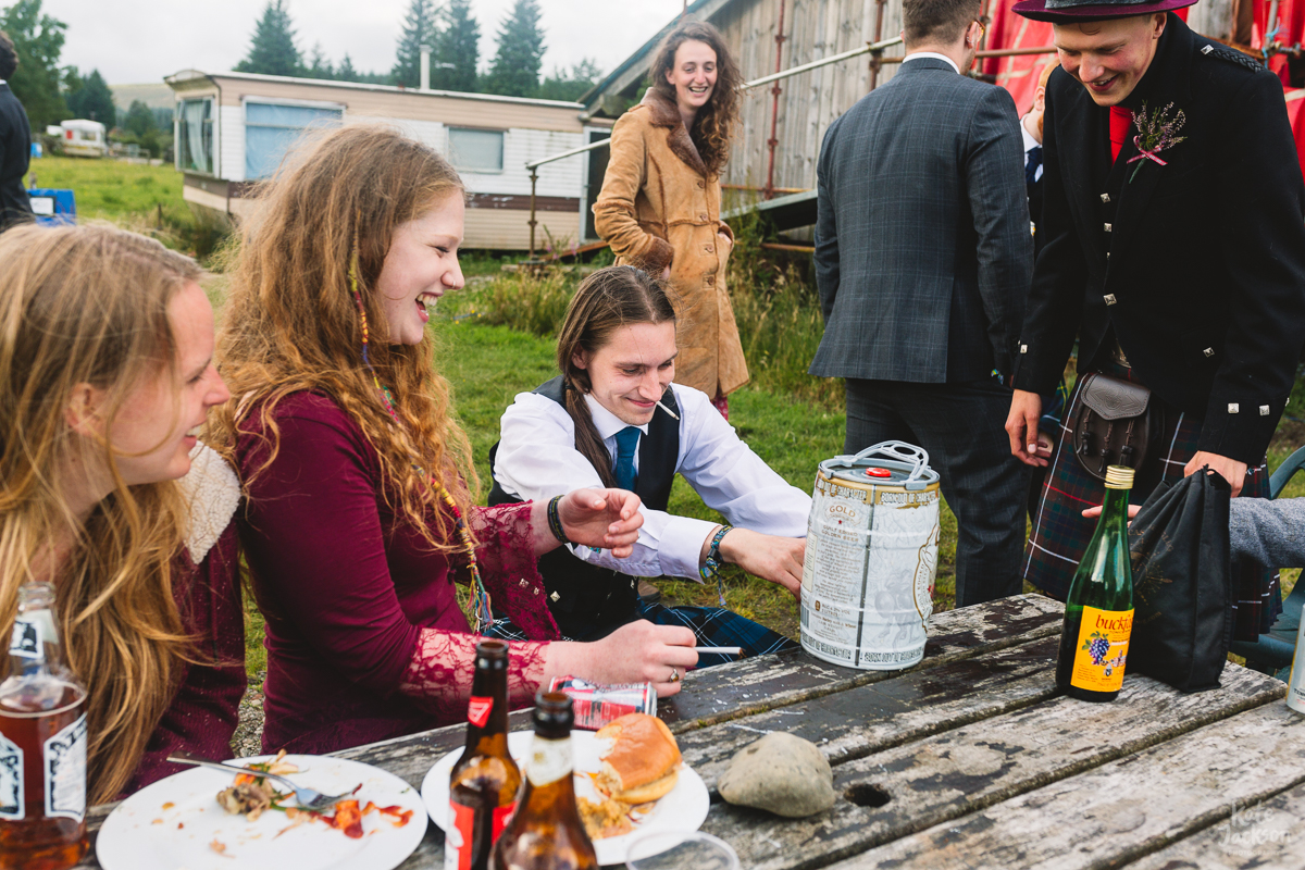 Bring your own booze DIY festival wedding in Scotland | Kate Jackson Photography