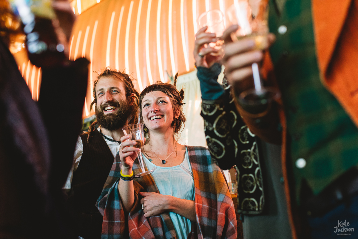 Fun wedding speeches at DIY Festival Wedding in Scotland | Kate Jackson Photography
