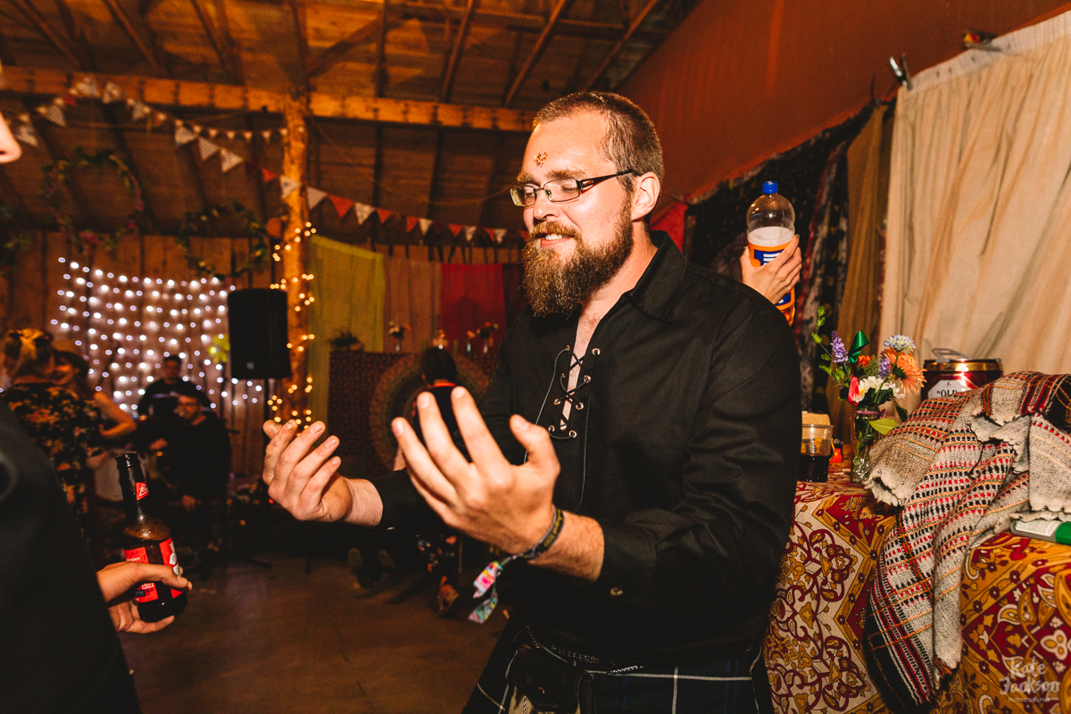 Fun Wedding Ceilidh at Knockengorroch | Kate Jackson Photography