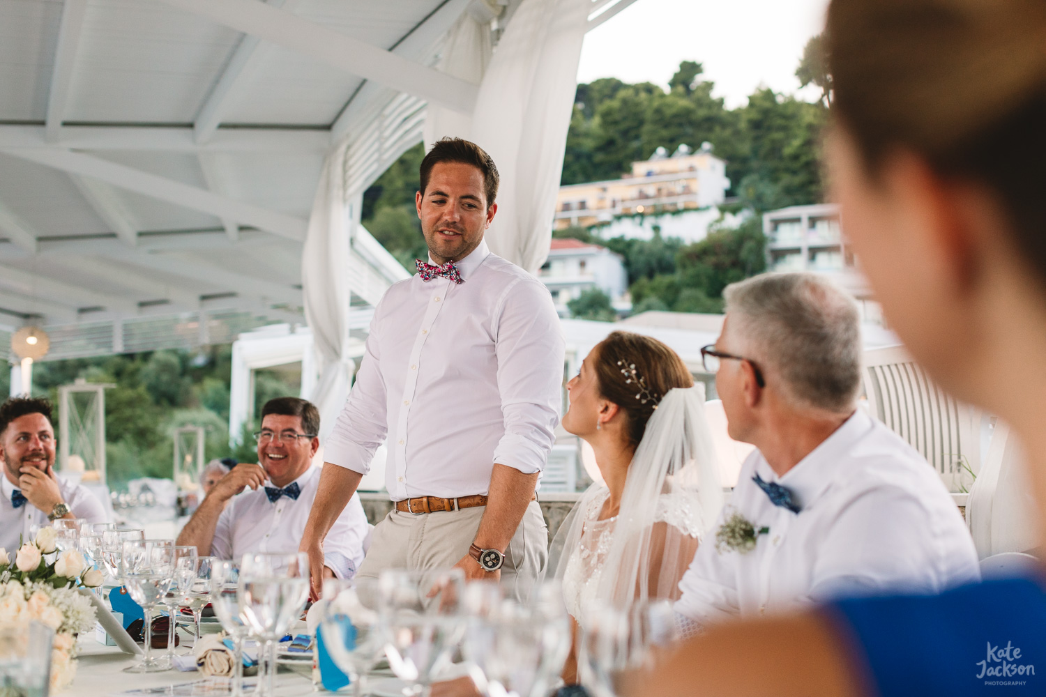 Grooms speech at Kassandra Bay Resorts