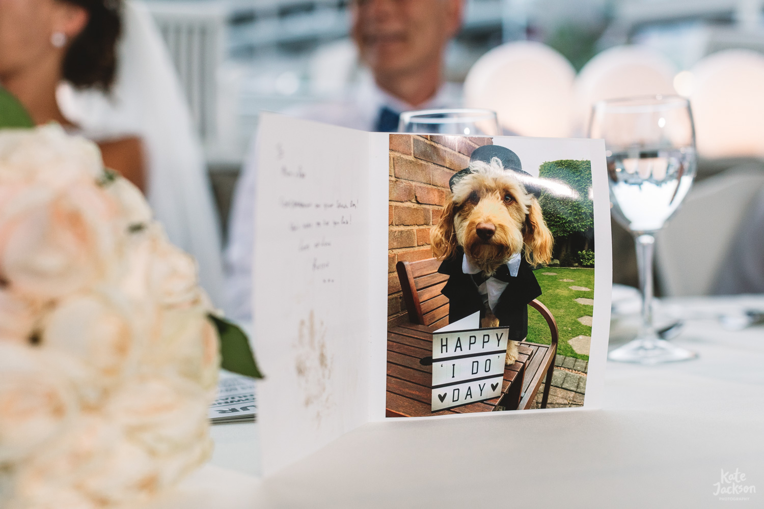 Dog at fun wedding at Kassandra Bay Resorts