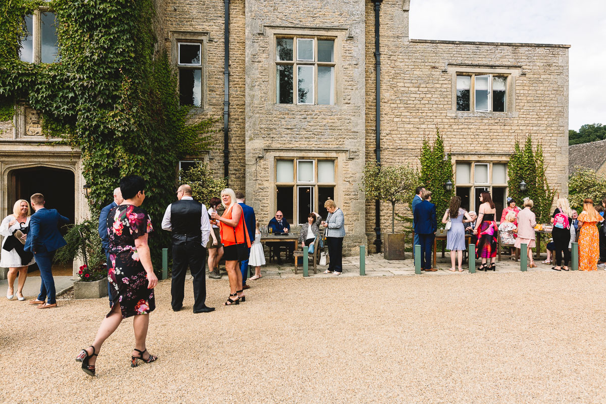 Guest arriving outside hyde barn | Documentary Wedding Photography