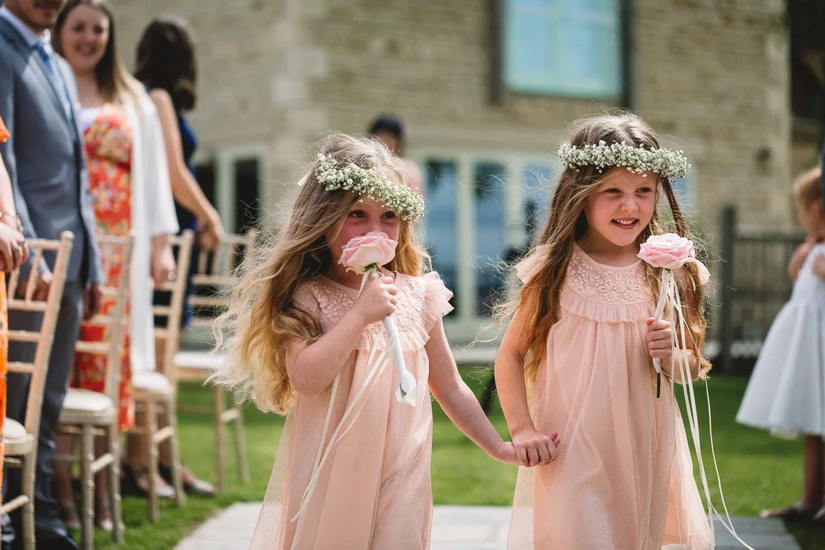 Flower Girls at Hyde Barn | Natural Wedding Photos
