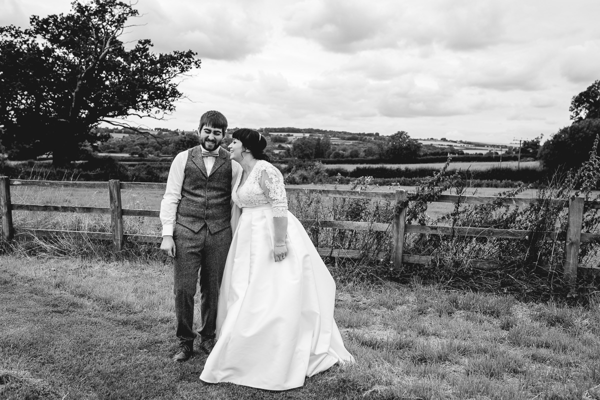 Fun couple photo at Hyde Barn Weddings