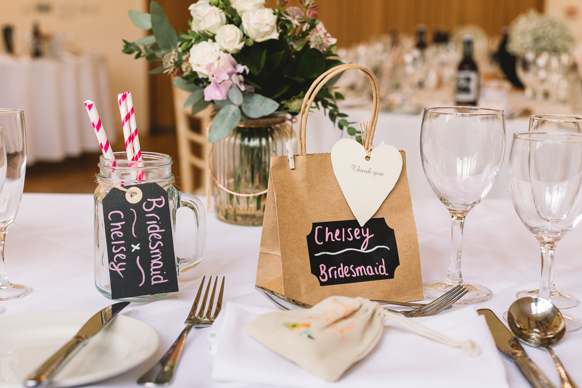 Photo of Rustic DIY wedding gifts in Hyde Barn in the Cotswolds
