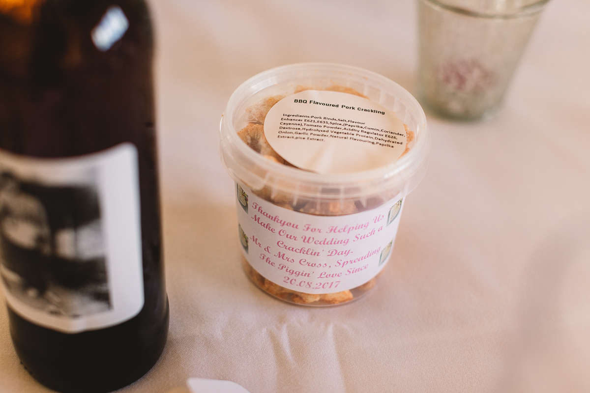 Photo of fun DIY Wedding Favour in the Cotswolds