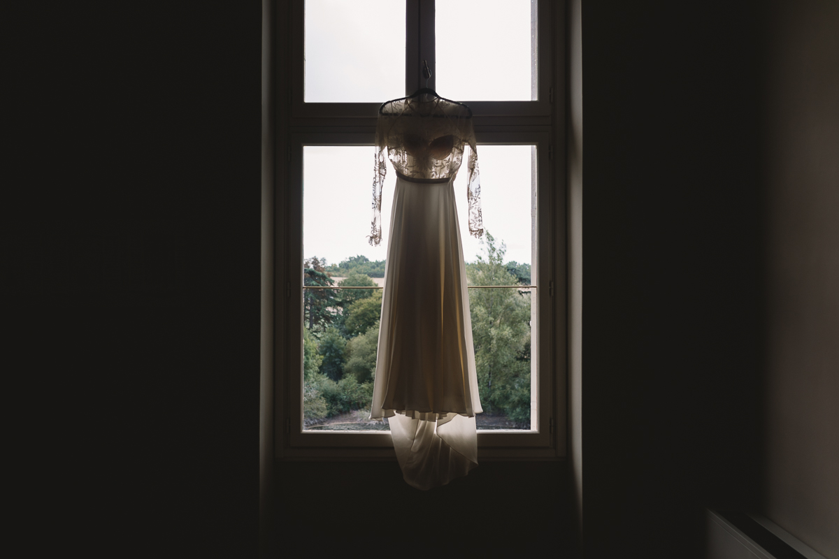 Boho Rue De Seine wedding dress at france destination wedding
