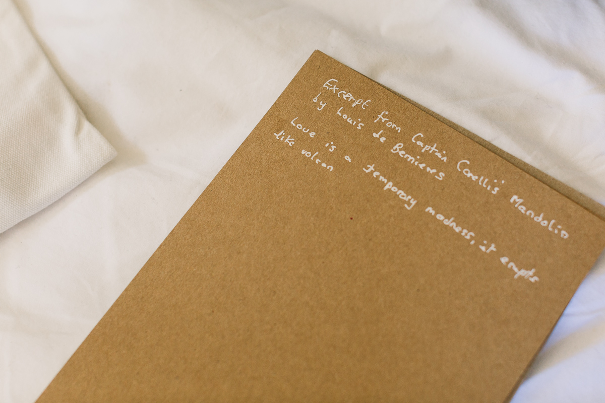 Ceremony reading at france destination wedding