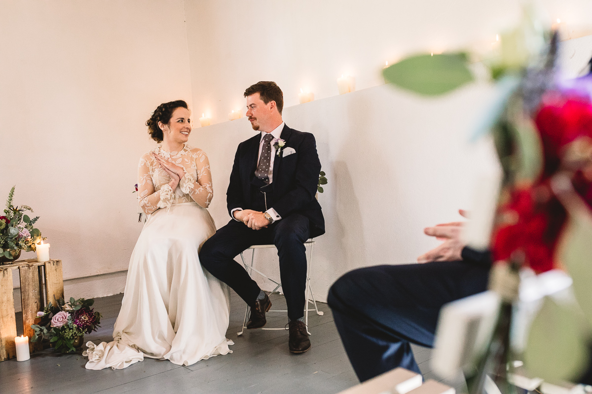 Relaxed and fun wedding ceremony in France