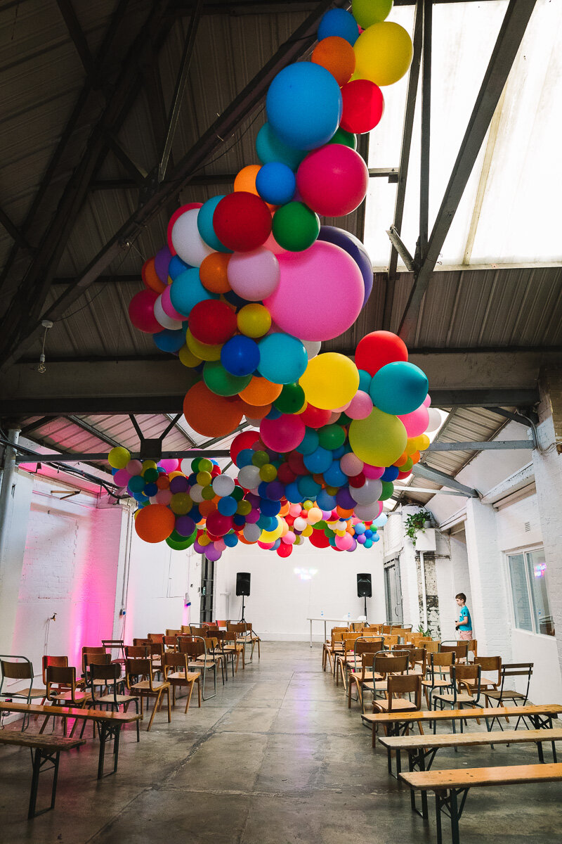 Colourful London Warehouse Wedding With Balloons-3.jpg