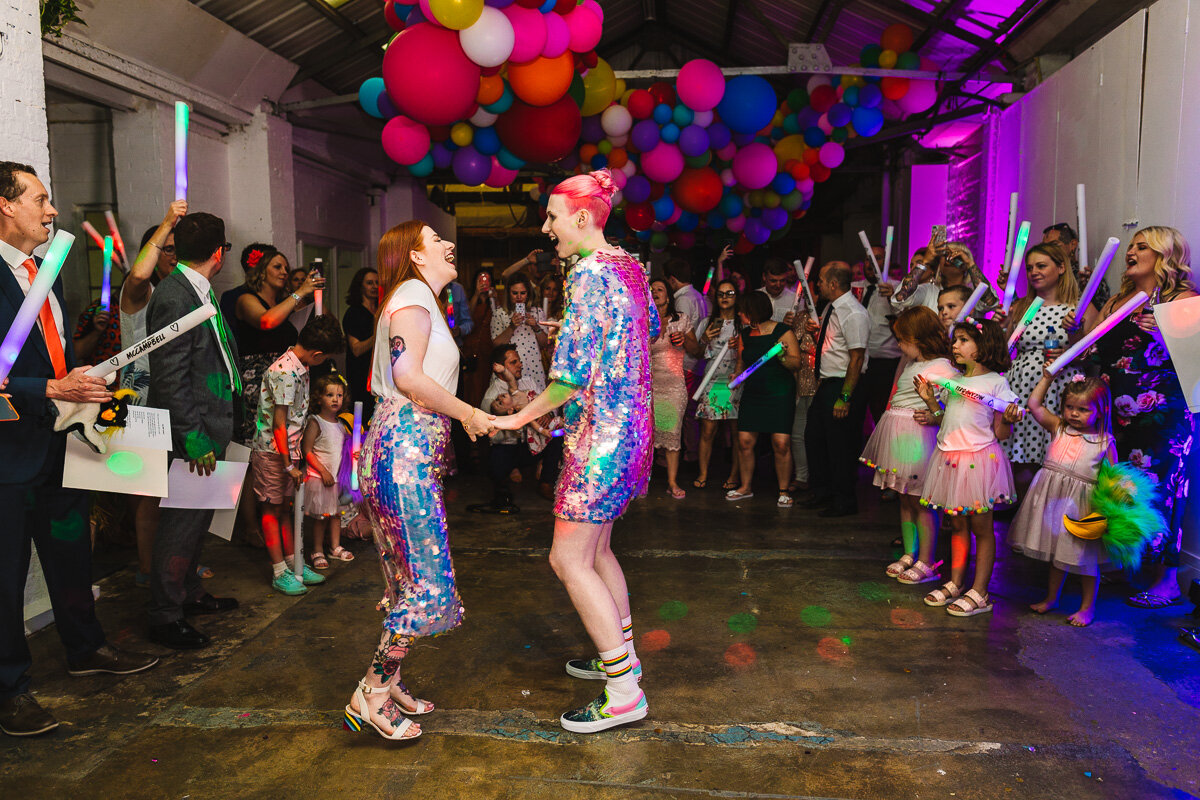 Colourful London Warehouse Wedding With Balloons-123.jpg