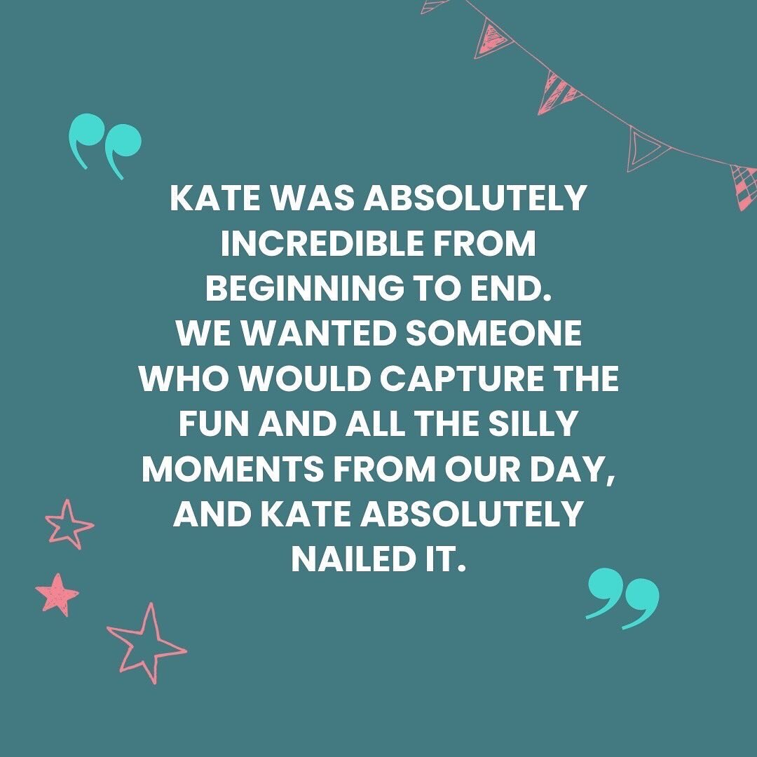 I&rsquo;ve been getting some incredible client feedback recently, so time to toot my own horn. Here&rsquo;s the full review from the fab Suziey and Ben who had the most amazing (albeit a bit wet!) wedding day @thebarnatdrovers 
⠀⠀⠀⠀⠀⠀⠀⠀⠀
&ldquo;Kate 