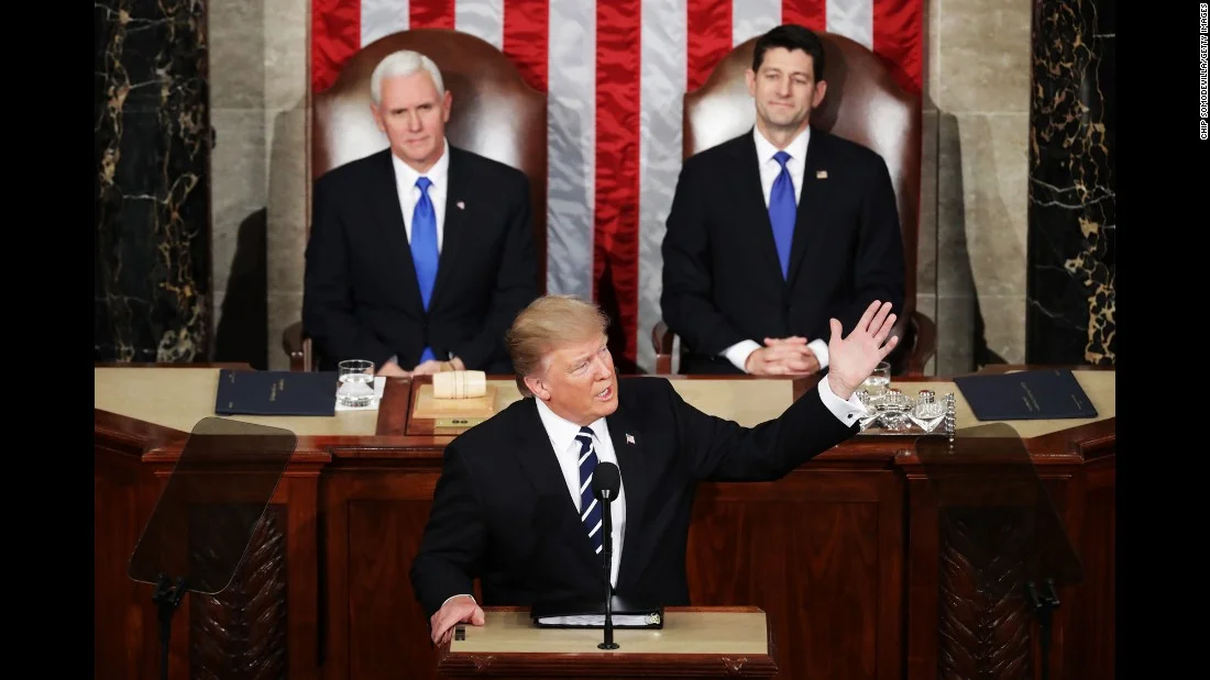 Trump steadies himself in first address before Congress by Luke Perry