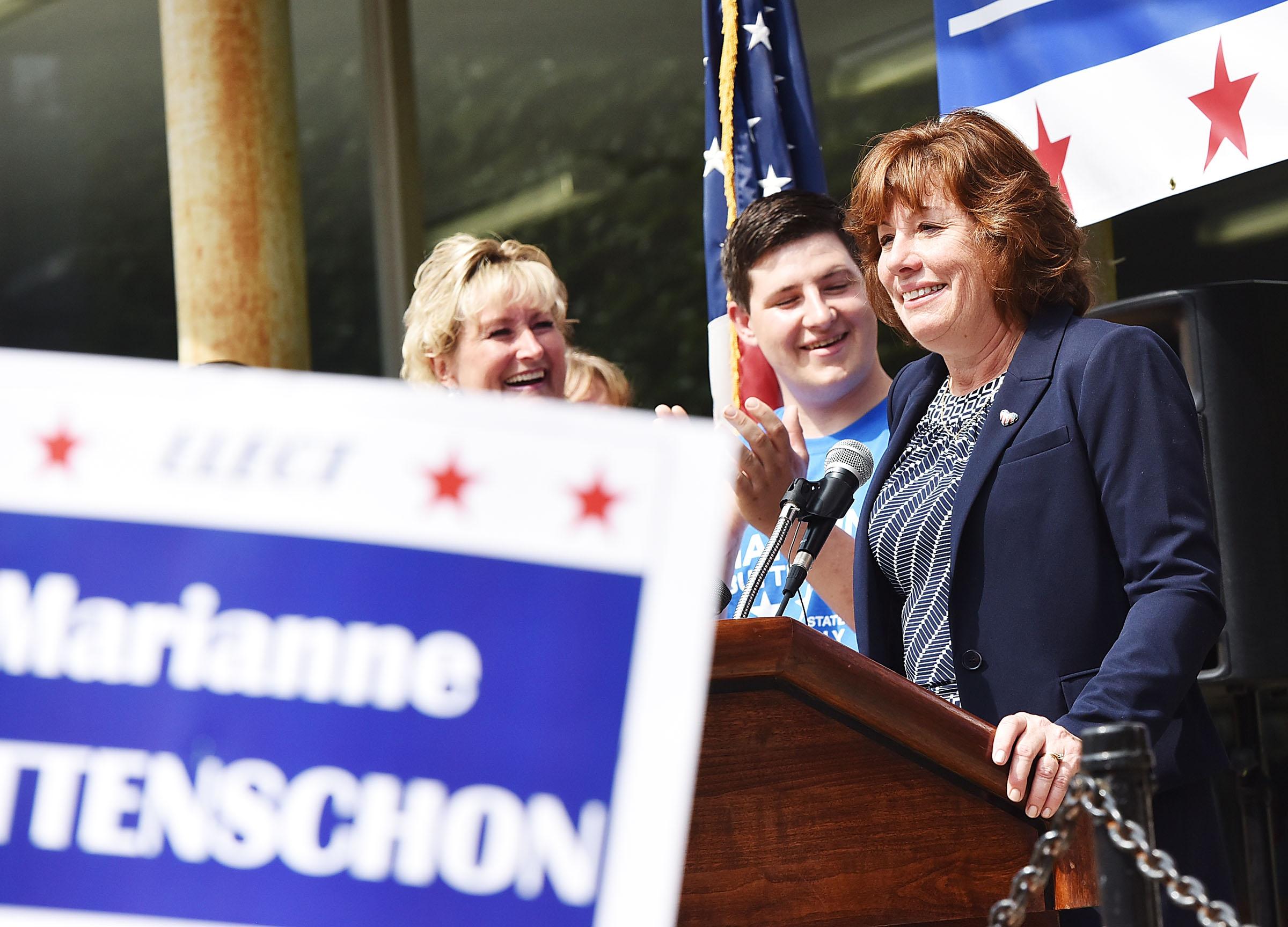 Marianne Buttenschon (NY-119 Assembly Candidate) Speaking Thursday at Utica College 