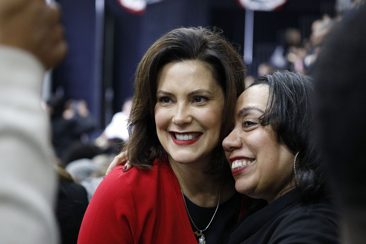 Photo of Gretchen Whitmer in Michigan (Bill Pugliano/Getty)