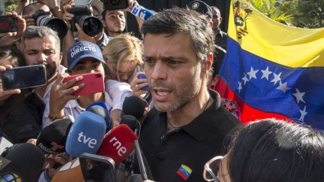 Venezuelan Opposition Leader Leopoldo López Seeks Refuge with Spain After Failed Uprising By Marco Aponte-Moreno