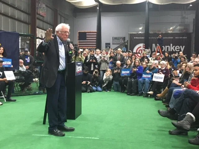 Live from New Hampshire: Bernie Sanders is tonight's favorite &amp; surging nationally By Luke Perry