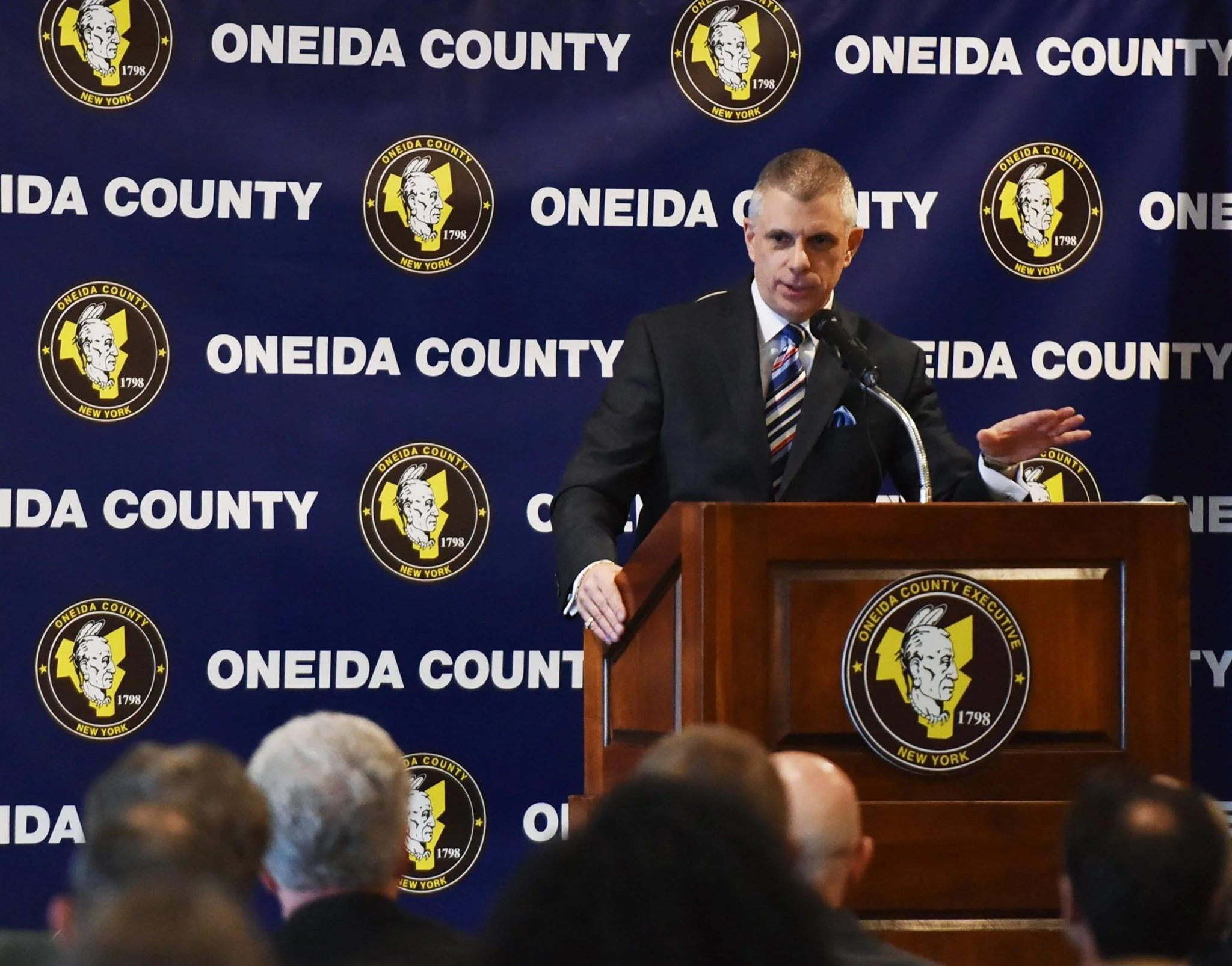 Oneida County Executive Anthony Picente says furloughs, layoffs & budget cuts possible to address revenue shortfall By Luke Perry