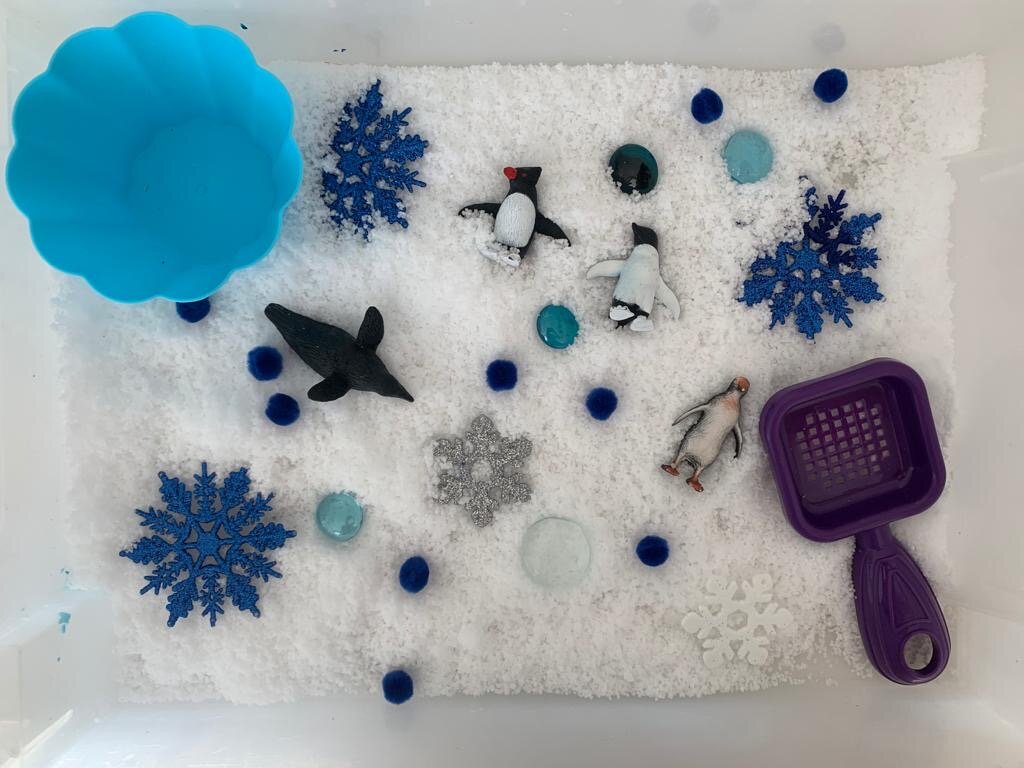Penguin Snow Sensory Play Kit