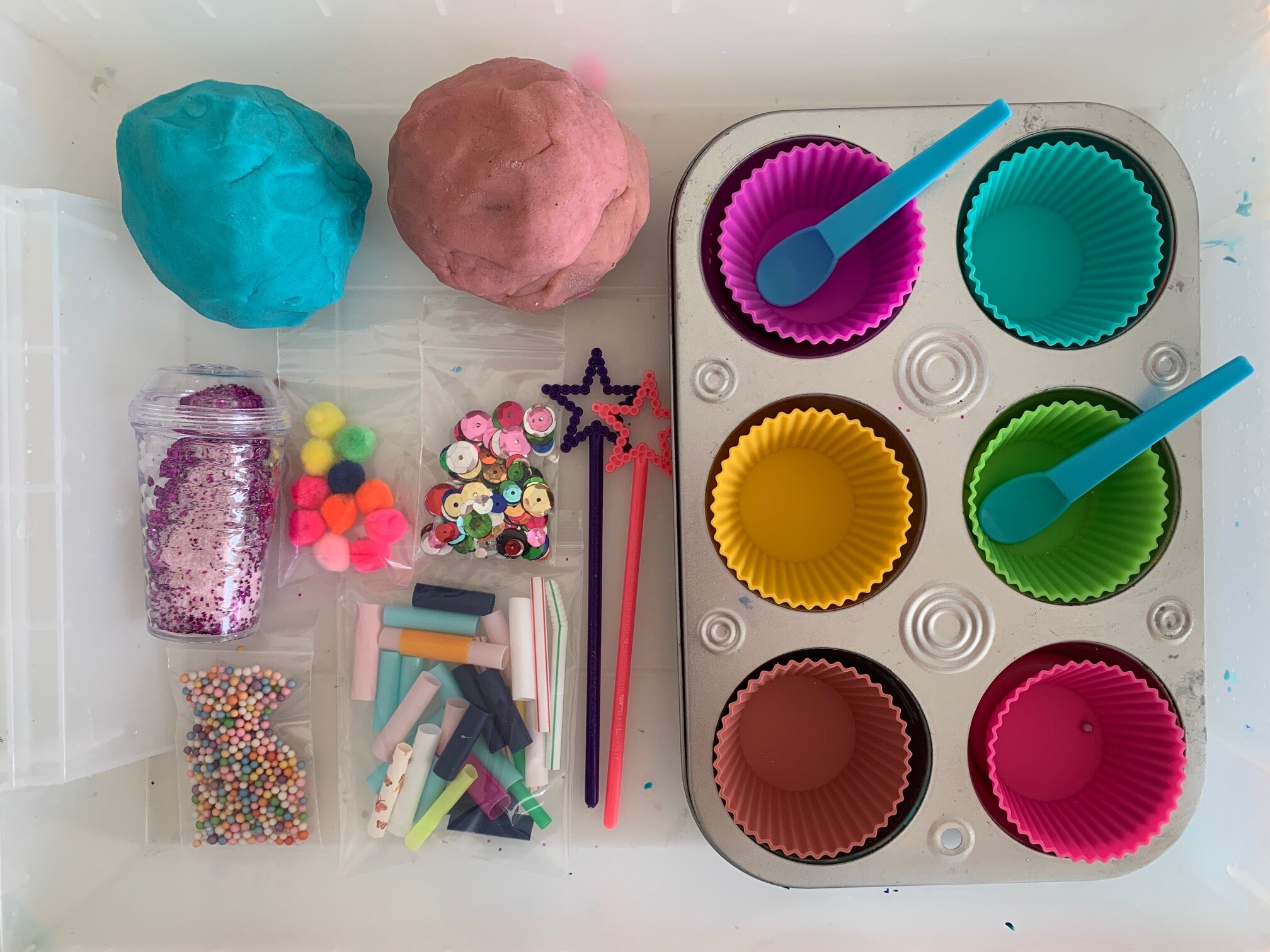 Playdough Cupcakes Sensory Play Kit