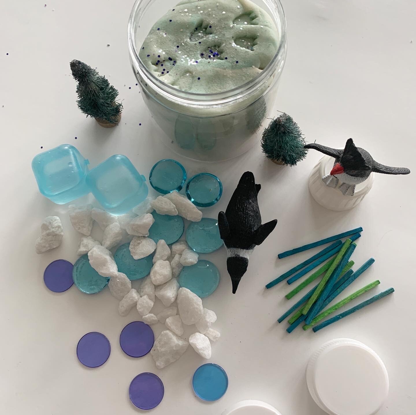 Penguin Playdough Kit