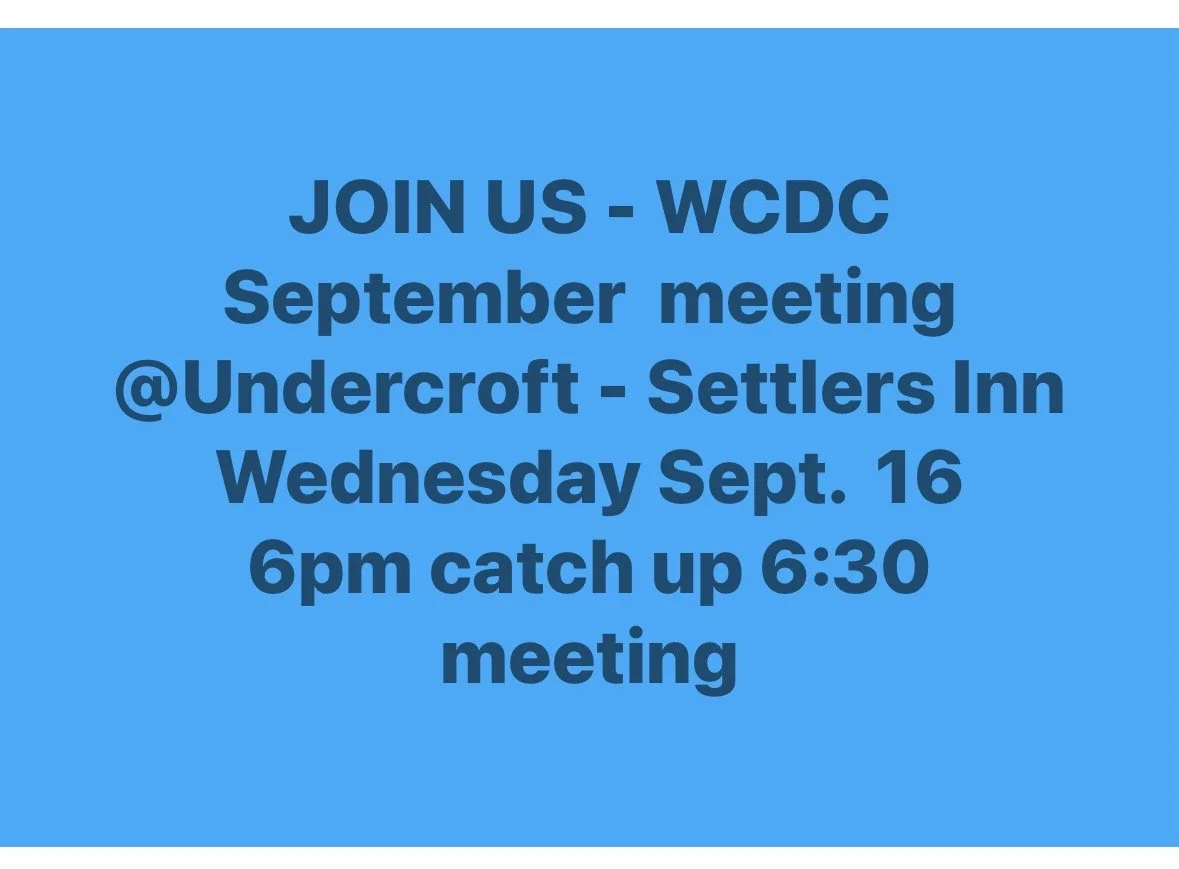 WCDC September meeting 