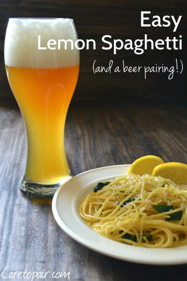 Easy Lemon Spaghetti Paired with Wheat Beer — Dani G Morris