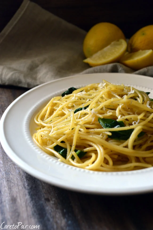 Easy Lemon Spaghetti Paired with Wheat Beer — Dani G Morris