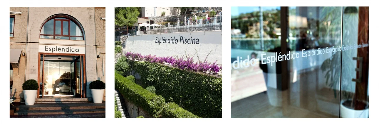  Corporate Identity for Espléndido Hotel, Mallorca.  Logotypes, signs, stationerys etc. 
