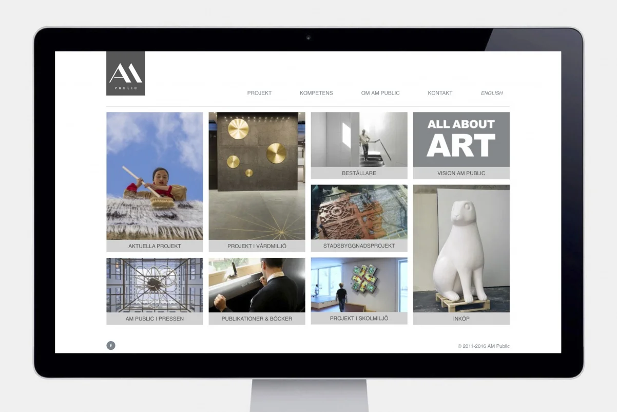  AM PUBLIC  Design of webbsite AM PUBLIC (2016). 