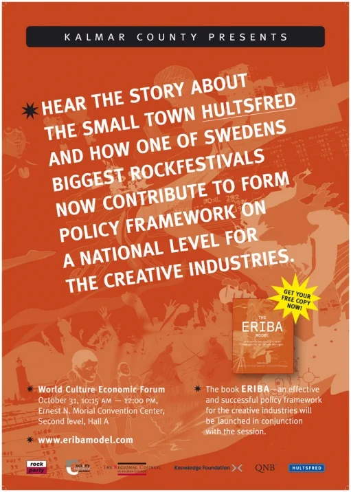  Poster 70x100 cm for marketing of the book ”The ERIBA model” in USA. 