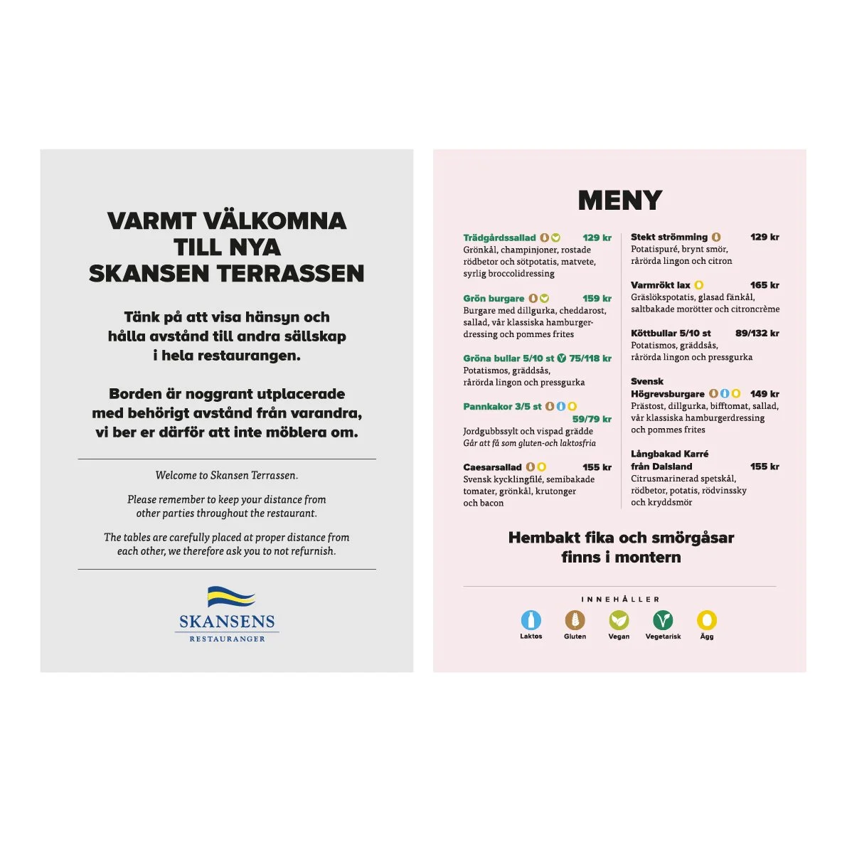  Menyer till RESTAURANG TERRASSEN, Solliden (Burgsvik Kulturrestauranger AB) 