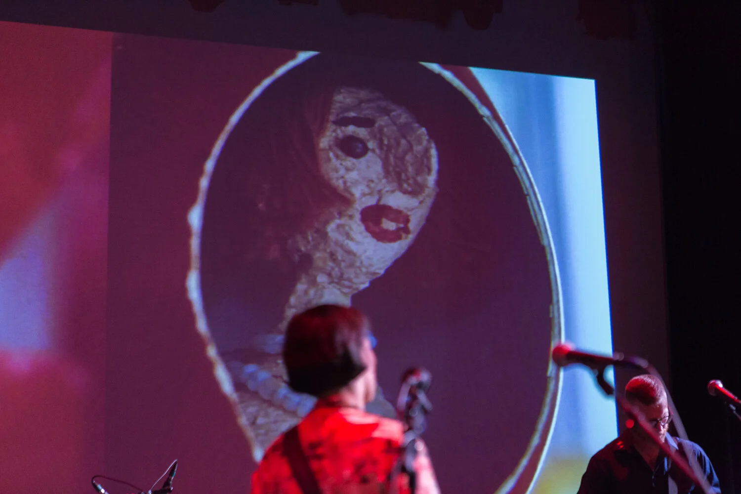 “Precession of a Day: The World of Mary Nohl” live at the Wisconsin Union Theatre, July 2019. Photo by Connie Ward 