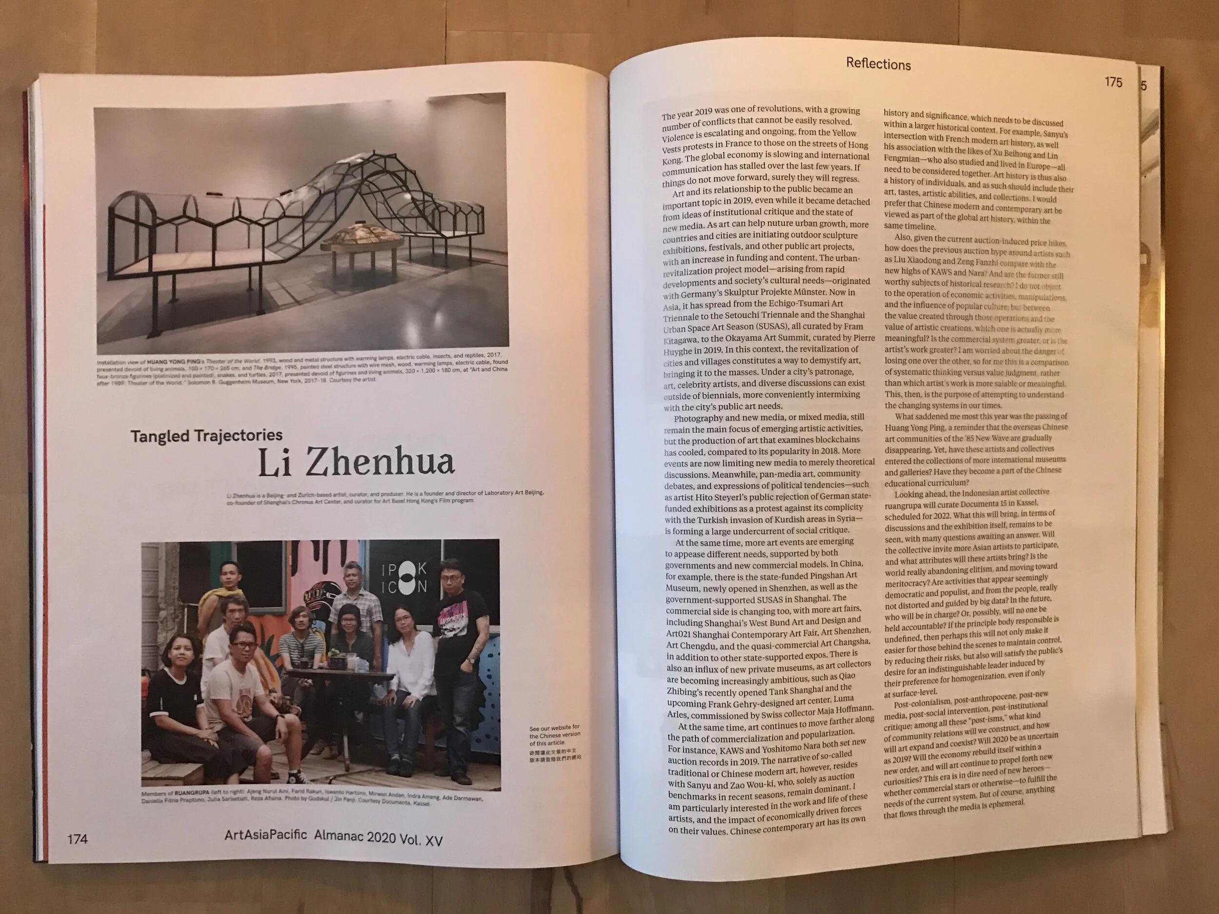 my reflection on 2019, Art Asia Pacific