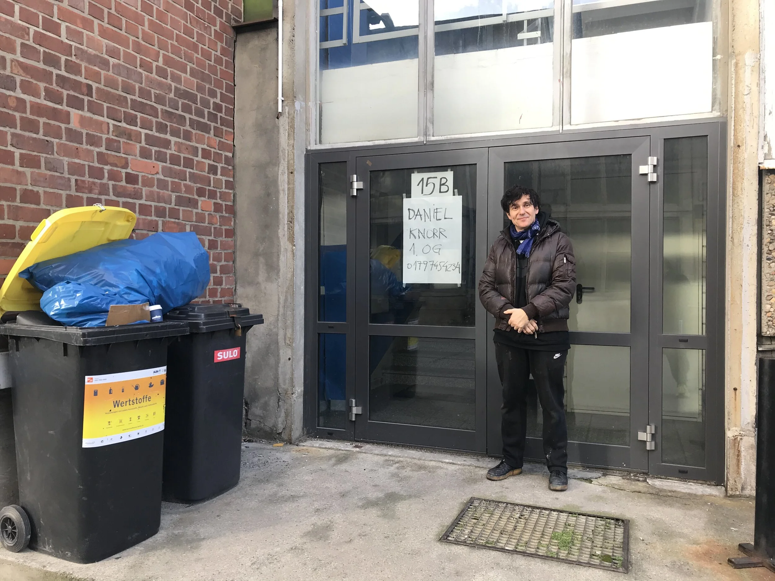 visit Daniel Knorr's studio